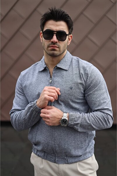 Butik Ανδρικό μπουφάν από βαμβακερό λινό ύφασμα