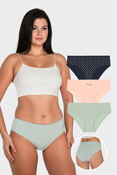 Gawzera Berrak 11835 Standard Waist 3-Piece Battal Bato Underwear