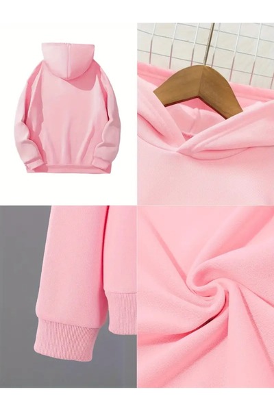 oneagılyazı Φούτερ χειμώνα με κουκούλα για παιδιά, με γράμμα Α με τύπωμα