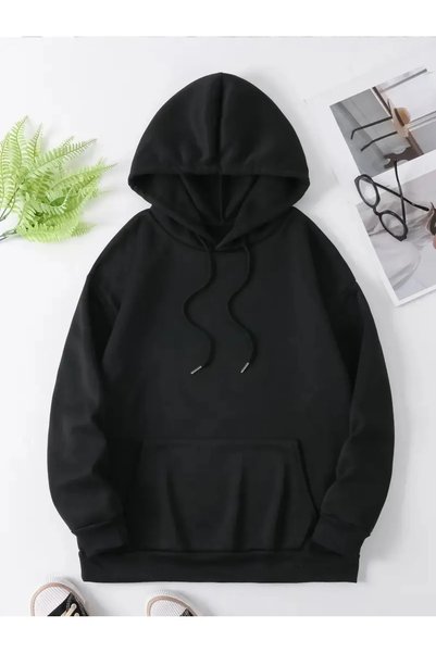 haha I'M Just a Girl Printed Hooded Sweatshirt