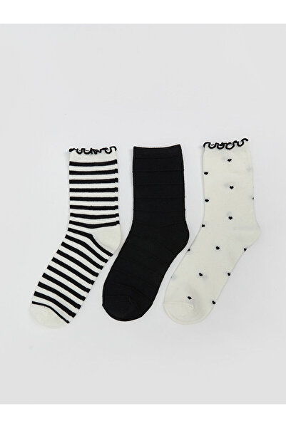 LC Waikiki New Season Patterned Women's Socks 3-Piece