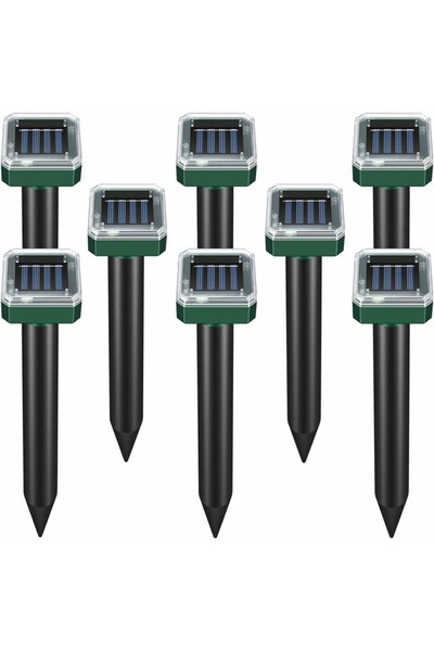 Uscvis 8 adet Solar Güneş Enerjili Akrep,Köstebek,Yılan Fare Kovucu 750-1000 ...