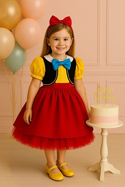 NA ADDESIGN Girl's Pinocchio-Inspired Dress, Pinocchio-Inspired Costume
