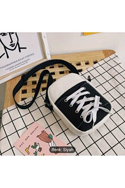 kho military design Korean Style Canvas Strap Women's Bag Black Color