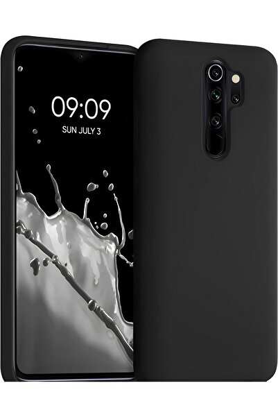 Q Aksesuar Xiaomi Redmi Note 8 Pro Uyumlu Silikon Lansman Telefon Kılıfı - Siyah