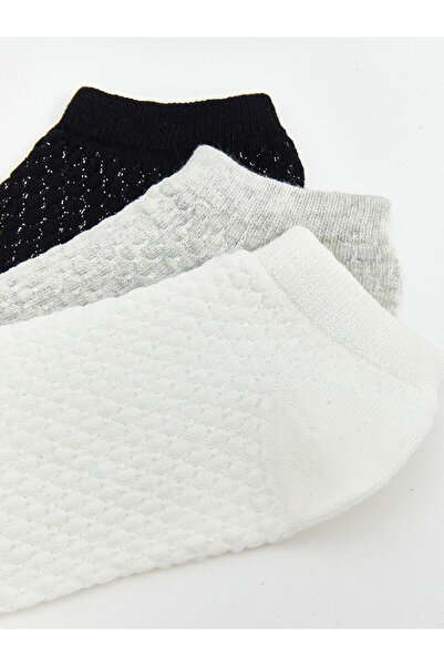 LC Waikiki New Season Self-Printed Women's Booties Socks 3-Piece