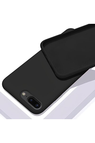 Q Aksesuar İphone 6S Plus Uyumlu Silikon Lansman Telefon Kılıfı - Siyah