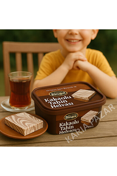 Karia Bingöl Kakaolu Tahin Helvası 320 g x 2 | Avantajlı Paket