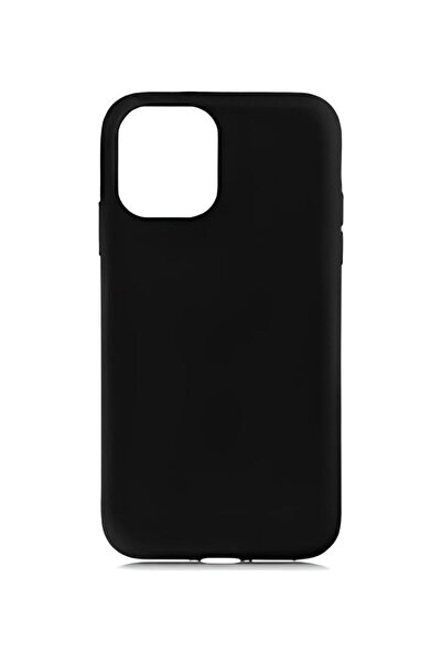 Q Aksesuar İphone 11 Pro Uyumlu Silikon Lansman Telefon Kılıfı - Siyah