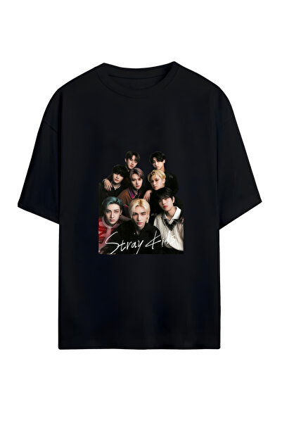 GraffTee STRAY KIDS ΟΥΝΙΣΕΞ OVERSIZE ΒΑΜΒΑΚΕΡΟ ΜΠΛΟΥΖΑΚΙ