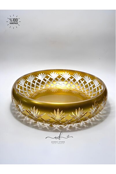 AKDEN STORE وعاء ديكور كريستالي، وعاء تقديم أدوات المائدة، وعاء زخرفي