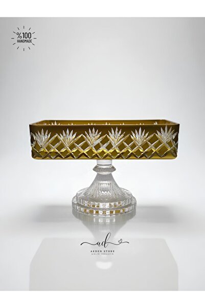 AKDEN STORE Kristal Dekor Baton Kase, Sunumluk, Kurabiye Tabağı