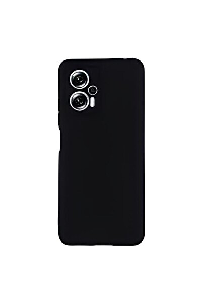 SHOWLIGHT Poco X4 GT Uyumlu Silikon Lansman Telefon Kılıfı Case - Siyah Renk