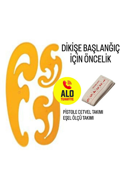 ALOTUHAFİYE PİSTOLE CETVEL VE EŞEL ÖLÇÜ TAKIMI