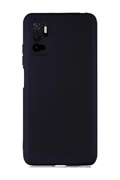 SHOWLIGHT Poco M3 Pro Uyumlu Silikon Lansman Telefon Kılıfı Case - Siyah Renk