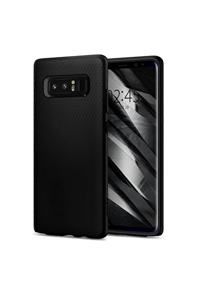 Q Aksesuar Samsung Galaxy Note 8 Uyumlu Silikon Lansman Telefon Kılıfı - Siyah
