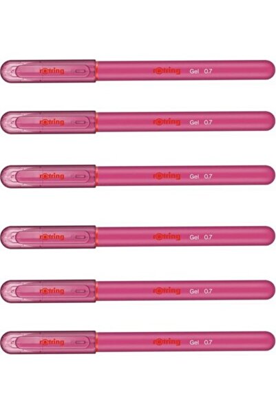 Rotring Jel Mürekkepli Tükenmez Kalem Pembe 6'lı