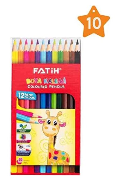 Fatih طلاء جاف 12 لون مقاس كامل 10 قطع