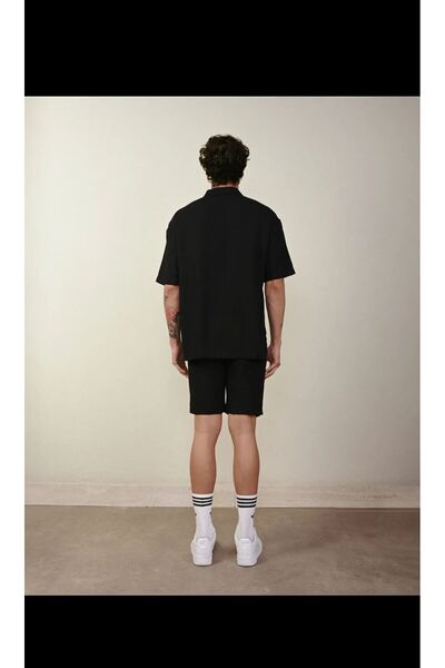 Queensland Men's Linen Polo Collar Shirt