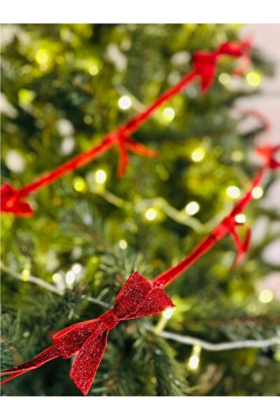DUCK HOBY 5 Meters Glitter Velvet Ribbon 1 cm Glitter Velvet Ribbon - Christmas Ornament Gift Wrapping Decoration Ribbon