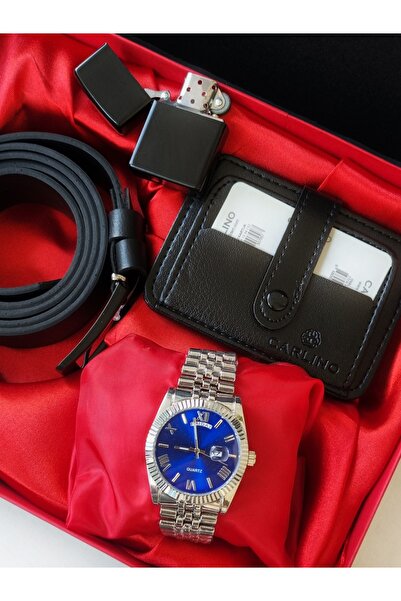 arpat time saat aksesuar 4 PARÇA, ERKEK SAAT SETİ. SAAT, KEMER, ÇAKMAK, CÜZDAN.