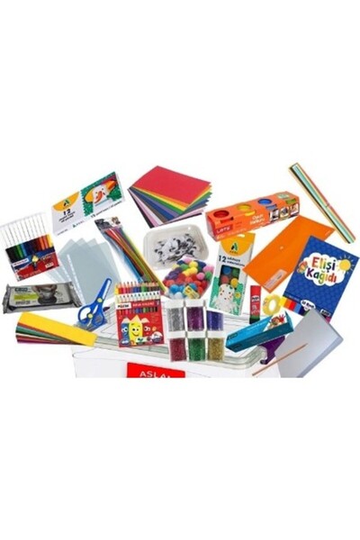 Fatih Etkinlik Seti Kırtasiye Seti Boyama Seti Okul Öncesi Set Anaokul Set