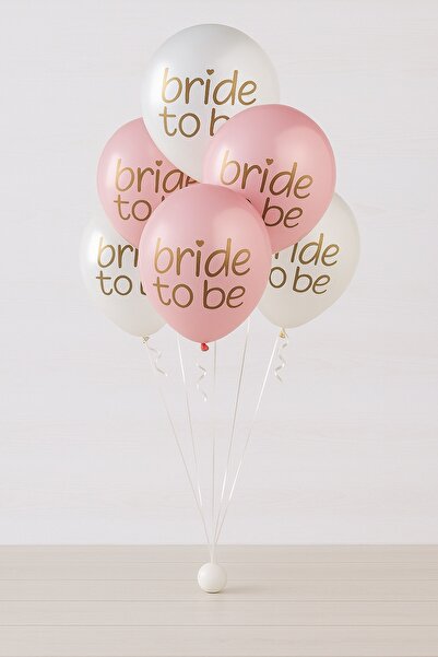 Balonsan بالون العروس وردي-أبيض 25 قطعة