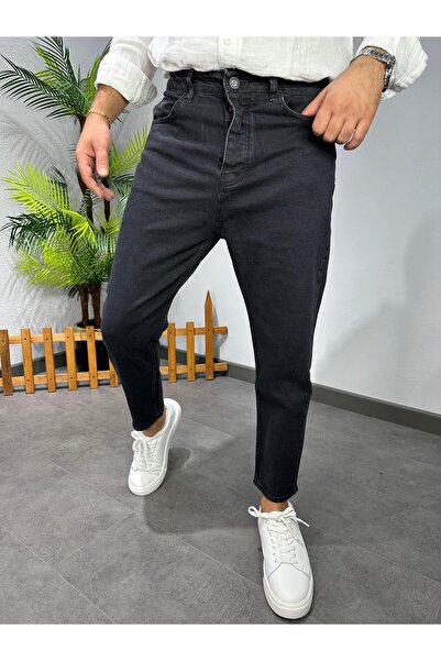 MODA بنطلون جينز أسود من نوع BOYFRIEND