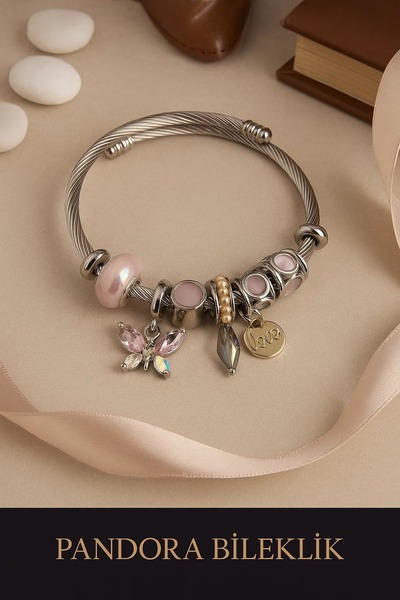 ARYA DESİGN Stainless Charm Bracelet - Modern and Durable Design in Gift Box