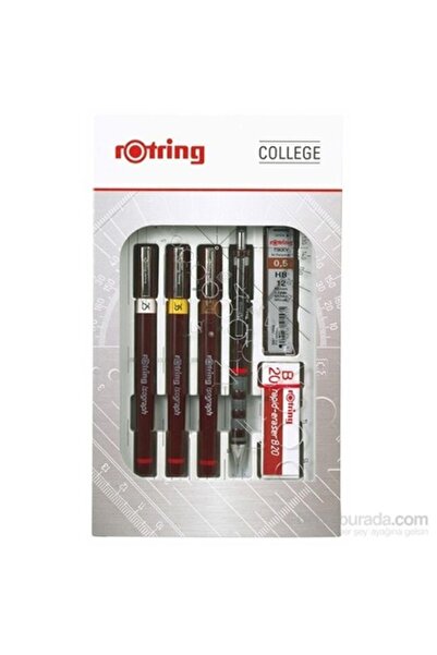 Rotring Isograph Kolej Set Pergelsiz (0.2-0.3-0.5)+ Tikky 0.5 Mm Versatil