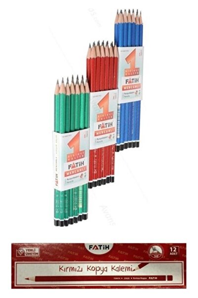 Fatih Mercanli Pencil and Red Copy Pen Ofisinn No:034