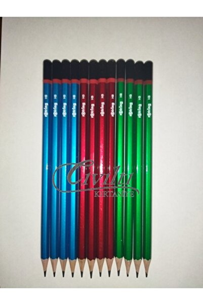 Rotring Hb 12 Pieces Coral Pencil