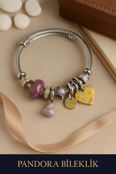 ARYA DESİGN Stainless Charm Bracelet - Modern and Durable Design in Gift Box