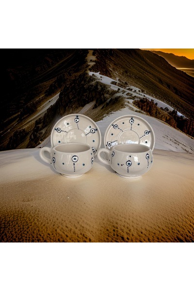 İlbay Çini Takı Bear Drop Evil Eye Plate Mug