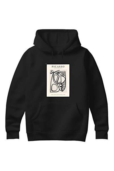 GraffTee سويت شيرت بقلنسوة من القطن بتصميم بيكاسو للجنسين