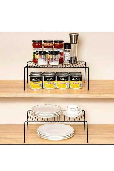 vipgross 2-layer cabinet organizer counter bathroom plate cup kitchen bathroom organization