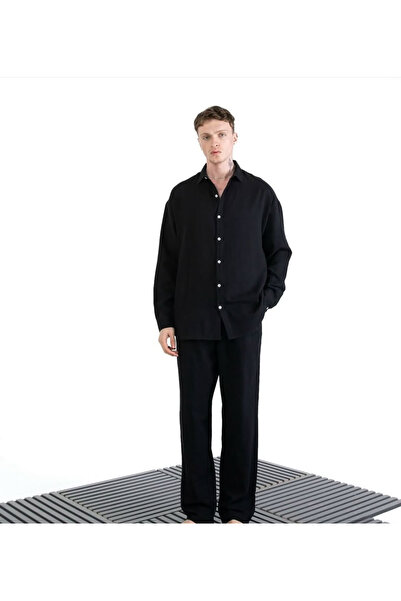 ATKGİYİM Linen Men's Linen Shirt & Trousers Set – Summer Comfortable and Styl...