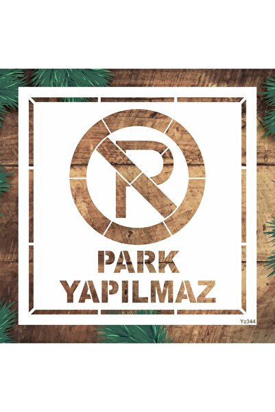 STENCİLTASARIM Stencil Tasarım YZ344 Park Yapılmaz- Dekoratif Duvar Ve Eşya B...