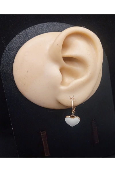 SEVAS GOLD Gold Color 2 Pairs Enamel and Mother of Pearl Earrings