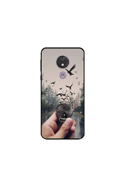 Atlas Προσαρμοσμένο κάλυμμα τύπου θήκης Motorola Moto G7 Power, Time Flies 2,...