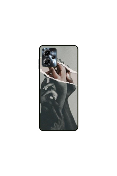 Atlas Husa personalizata tip carcasa Motorola Moto G13, Black and White Hands, , S1D1M0300