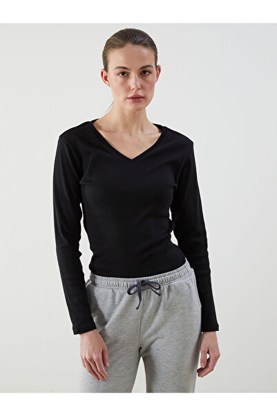 LC Waikiki Γυναικείο μπλουζάκι LCWAIKIKI με λαιμόκοψη V (W5)