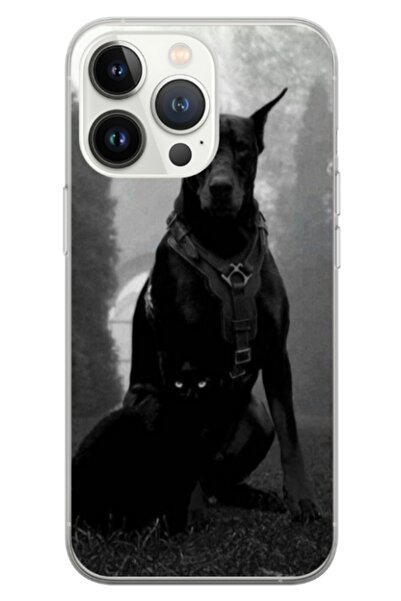 Atlas Персонализиран калъф тип Apple iPhone 13 Pro, Доберман, , S1D1M0018