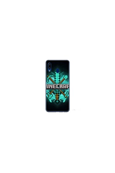 Atlas Husa personalizata tip carcasa Samsung Galaxy A40, Minecraft 2, , S1D1M...