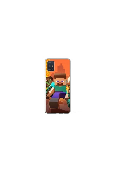 Atlas Husa personalizata tip carcasa Samsung Galaxy A51, Minecraft 1, , S1D1M...