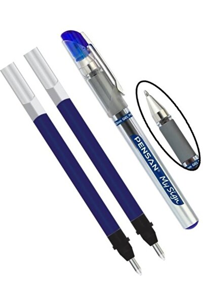 Pensan Mavi My Sing Imza Kalemi 1,00 mm 1 Adet ve Yedek 2 Adet My Sing Pilot ...