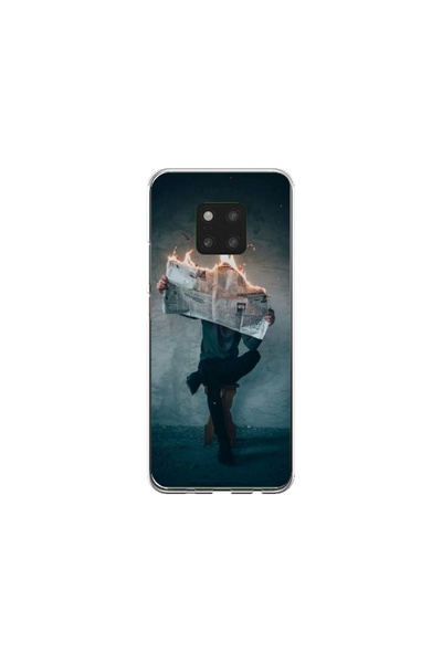 Atlas Husa personalizata tip carcasa Huawei Mate 20 Pro, Burn the News, , S1D...