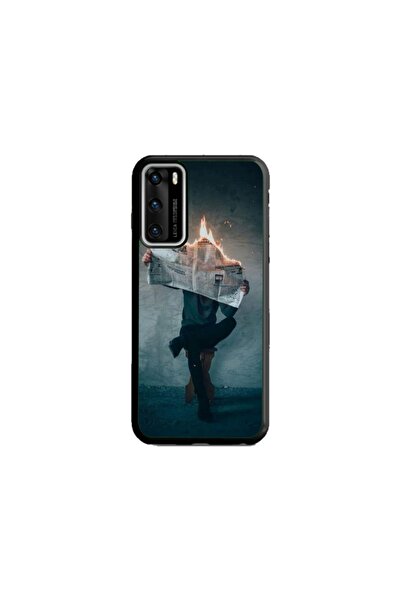 Atlas Husa personalizata tip carcasa Huawei P40, Burn the News, , S1D1M0345