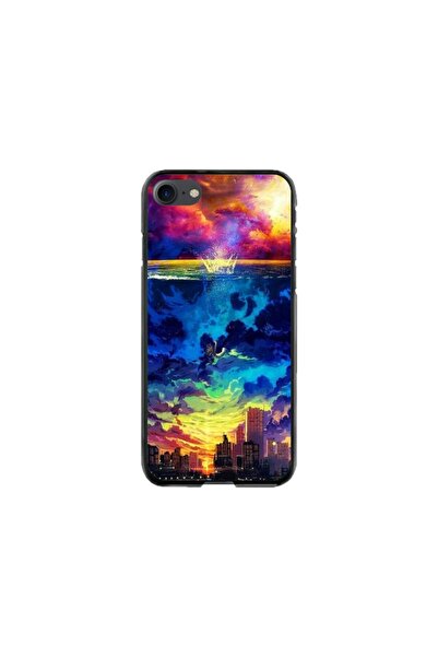 Atlas Husa personalizata tip carcasa Apple iPhone 8, Abstract City, , S1D1M0263