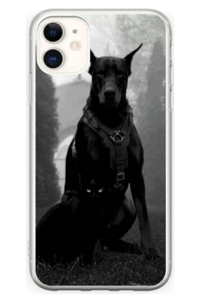Atlas Husa personalizata tip carcasa Apple iPhone 12 Mini, Doberman, , S1D1M0018